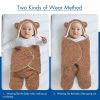 Soarwg Kids Babywindel 0-6 Monate (Braun und Weiß)