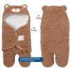 Soarwg Kids Babywindel 0-6 Monate (Braun und Weiß)