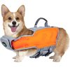 Ownpets Aufblasbare Hundeschwimmweste, M- Orange - Grau