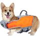 Ownpets Aufblasbare Hundeschwimmweste, M- Orange - Grau