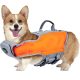 Ownpets Aufblasbare Hundeschwimmweste, M- Orange - Grau