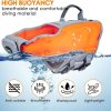 Ownpets Aufblasbare Hundeschwimmweste, XL - Orange - Grau