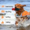 Ownpets Aufblasbare Hundeschwimmweste, XL - Orange - Grau