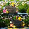 JeeYee Outdoor Bird Solar Dekolampe mit der Aufschrift „Welcome to My Home“.