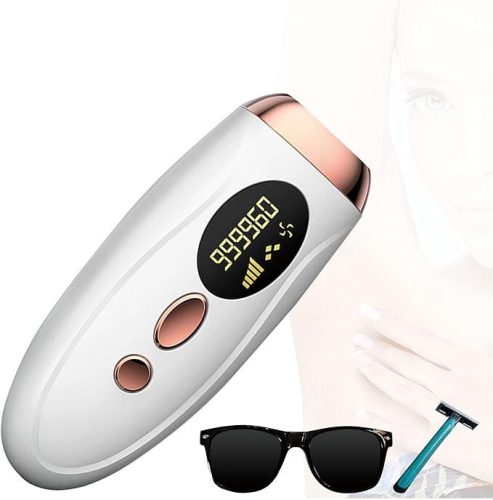 IPL-Haarentfernungsgerät für zu Hause (Weiß – Bronze)