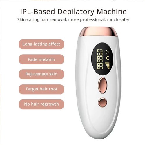 IPL-Haarentfernungsgerät für zu Hause (Weiß – Bronze)