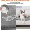 MoraPets Ultraweiche, wasserdichte Hundebettmatratze, 61 x 46 cm (Grau)