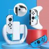 Mooroer Joy-Con Griff und Rennlenkrad 3 Stück - Weiß