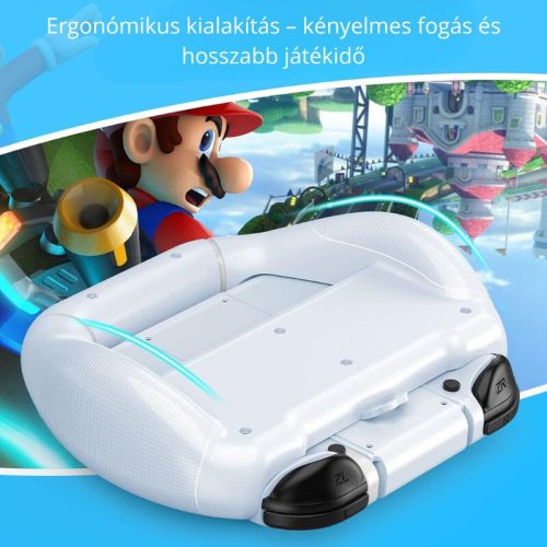 Mooroer Joy-Con Griff und Rennlenkrad 3 Stück - Weiß