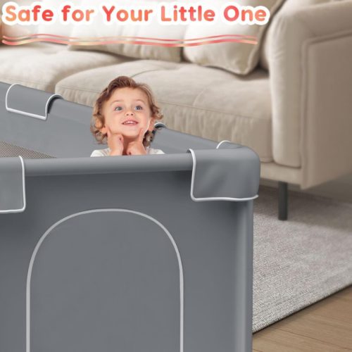 Tenckat Baby tragbarer Spielrahmen 180x150x68cm