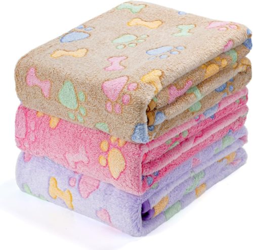 Dono Soft Haustier- und Sofabezug, 3Stück, Rosa/Lila/Braun, L105 x 72 cm