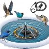 iKuchelife Winter-Vogelheizung mit Springbrunnen, 250 W, Schwarz