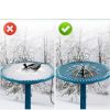 iKuchelife Winter-Vogelheizung mit Springbrunnen, 250 W, Schwarz