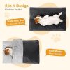 Pecute Selbstheizendes Haustierbett mit waschbarer Decke XL (Grau)