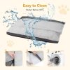 Pecute Selbstheizendes Haustierbett mit waschbarer Decke XL (Grau)