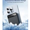 KPON Magnetische Powerbank 10000 mAh mit Magsafe iPhone- und Apple Watch-Ladegerät - Carbon Black