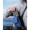 KPON Magnetische Powerbank 10000 mAh mit Magsafe iPhone- und Apple Watch-Ladegerät - Carbon Black