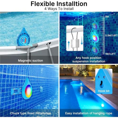 Intelligentes LED-Poollicht - Blau
