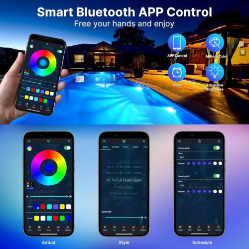 Intelligentes LED-Poollicht - Blau