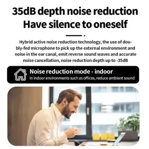 A9 Pro Bluetooth-Ohrhörer mit LED-Anzeige und eingebautem Mikrofon – Geräuschunterdrückung, lange Akkulaufzeit